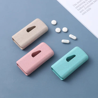 Portable Mini Medicine Cutter Tablet Splitter Home Use Medicine Box Dispenser Handy Drug Slicer Essential Health Tool
