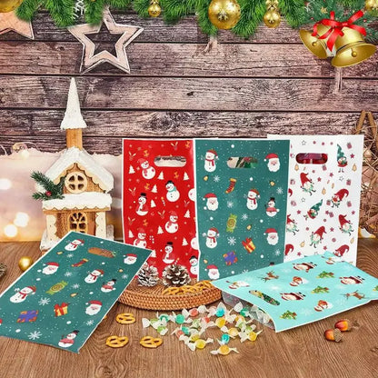 Christmas Candy Gift Bags Santa Claus Snowman Packaging Bag Christmas Decorations For Home 2025 Navidad Noel New Year 2026 Gifts