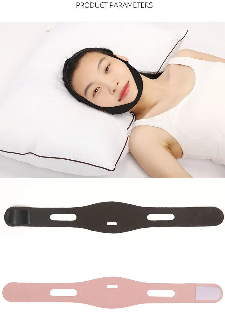1pc Anti Snore Stop Snoring Chin Strap Belt Anti Apnea Jaw Solution Support Woman Man Health Sleeping Personal Health Care Tools