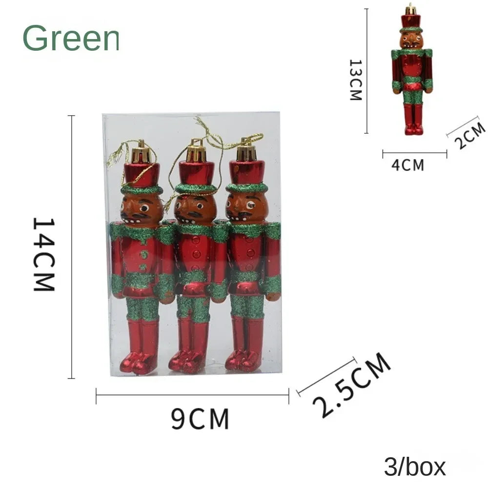 Red Christmas Hanging Decoration Electroplated Pinecone Acorn Owl Xmas Ornament Ball Festival Shopwindow Christmas Tree Ornament