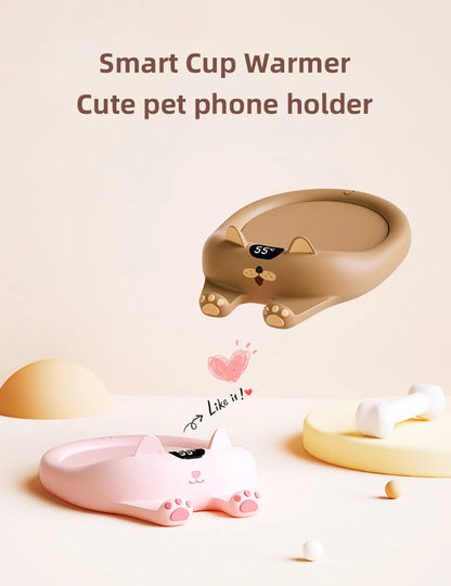 220V Cup Heater Coffee Mug Cup Mat Warmer Heating Pad for Home Office Milk Tea Coffee Heater Auto-off For Friends Gift