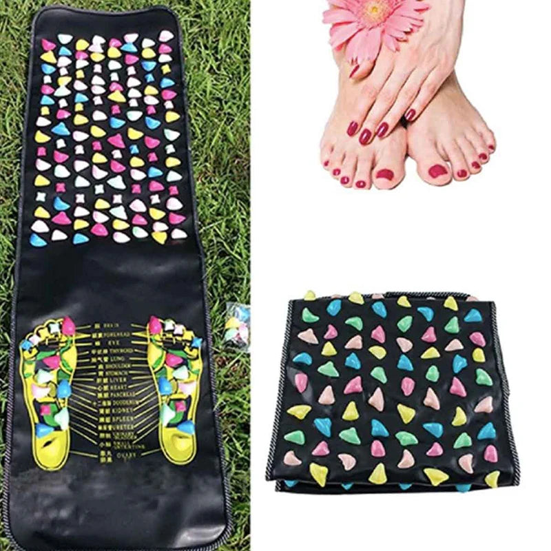 Colorful Acupressure Foot Massage Mat Reflexology Path for Pain Relief and Relaxation Health Walking Pad Gift