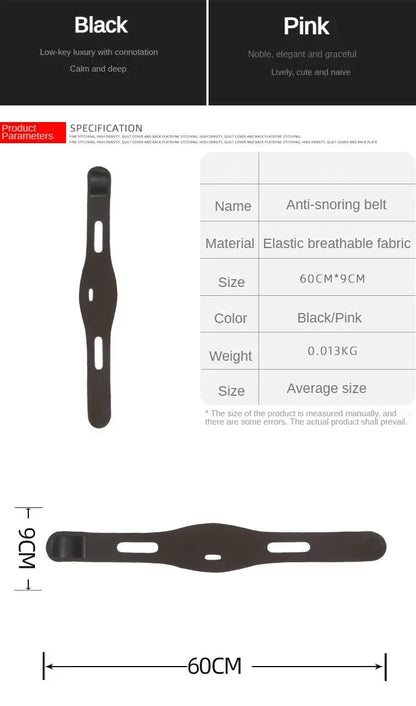 1pc Anti Snore Stop Snoring Chin Strap Belt Anti Apnea Jaw Solution Support Woman Man Health Sleeping Personal Health Care Tools