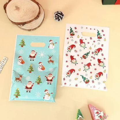 Christmas Candy Gift Bags Santa Claus Snowman Packaging Bag Christmas Decorations For Home 2025 Navidad Noel New Year 2026 Gifts