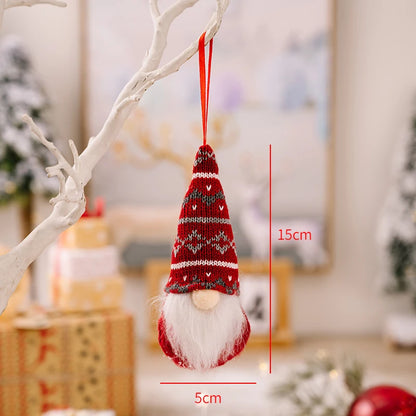Christmas Ornaments Red Star Christmas Tree Pendant Xmas DIY New Year 2023 Party Gifts Noel Supply Navidad 2022 Home Decor