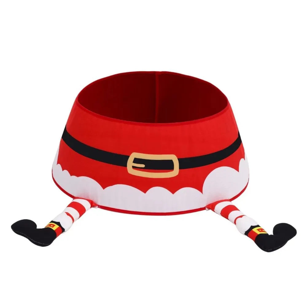 Christmas Tree Skirt, Red&Green Merry Christmas Tree Skirt Collar, Soft Christmas Holiday Indoor Decoration, Gifts for Friends