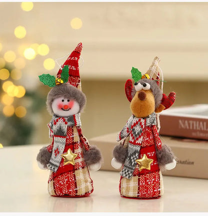 Christmas Ornaments Red Star Christmas Tree Pendant Xmas DIY New Year 2023 Party Gifts Noel Supply Navidad 2022 Home Decor