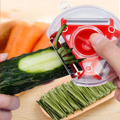 1/3PCS 3in1 Magic Trio Peeler Set Slicer Shredder Peeler Julienne Cutter Multi Peel Blade Zesters Grater Kitchen Tool Accessorie