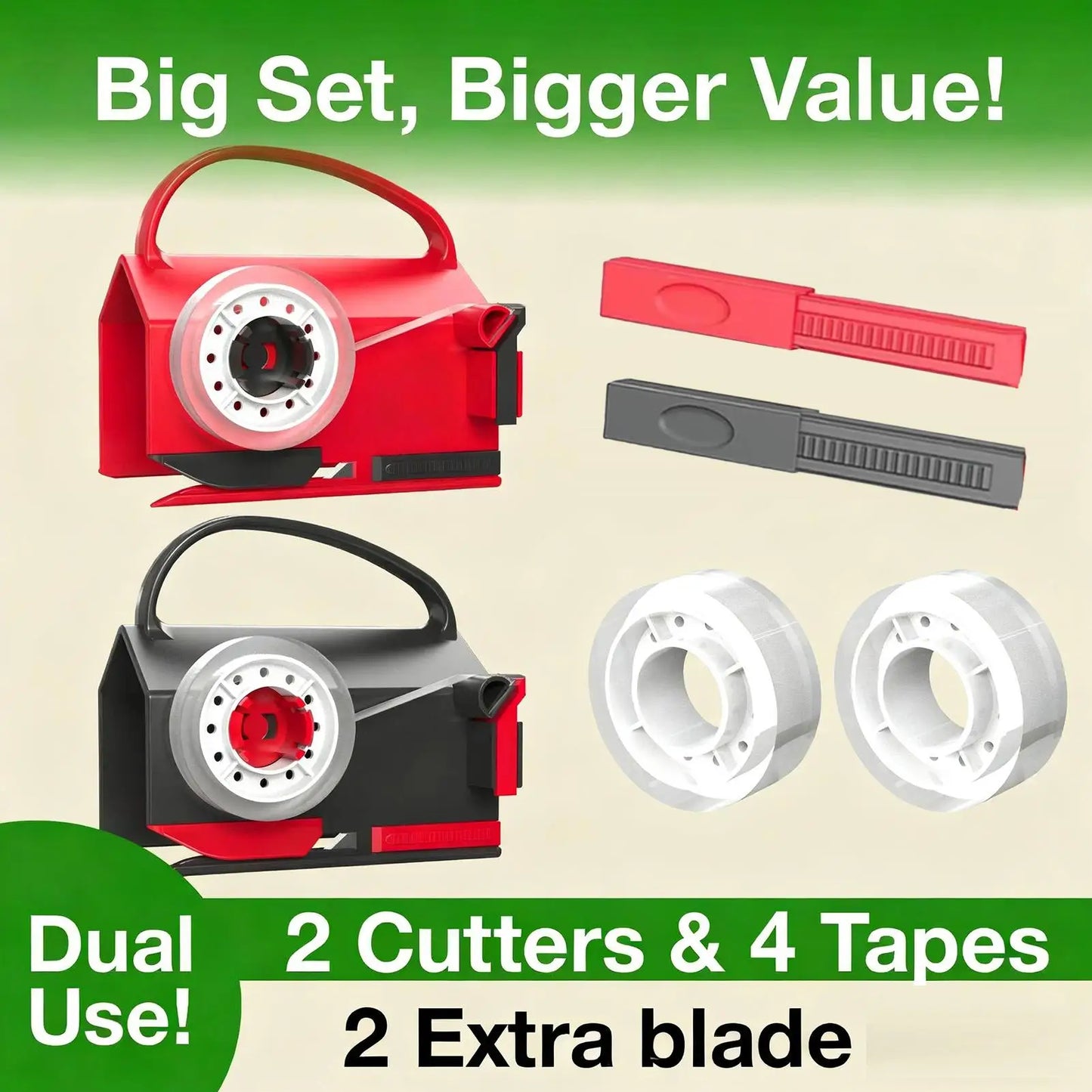 Paper Roll Cutter Roll Paper Cutter with Handle Christmas Wrapping Gadget for Student Teacher Sticker Wrapping Gadget