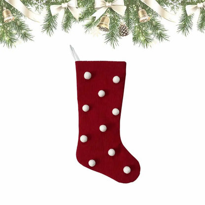 Christmas Decorations Bows Christmas Socks Candy Gift Bags Festive Christmas Atmosphere Home Hanging Ornaments