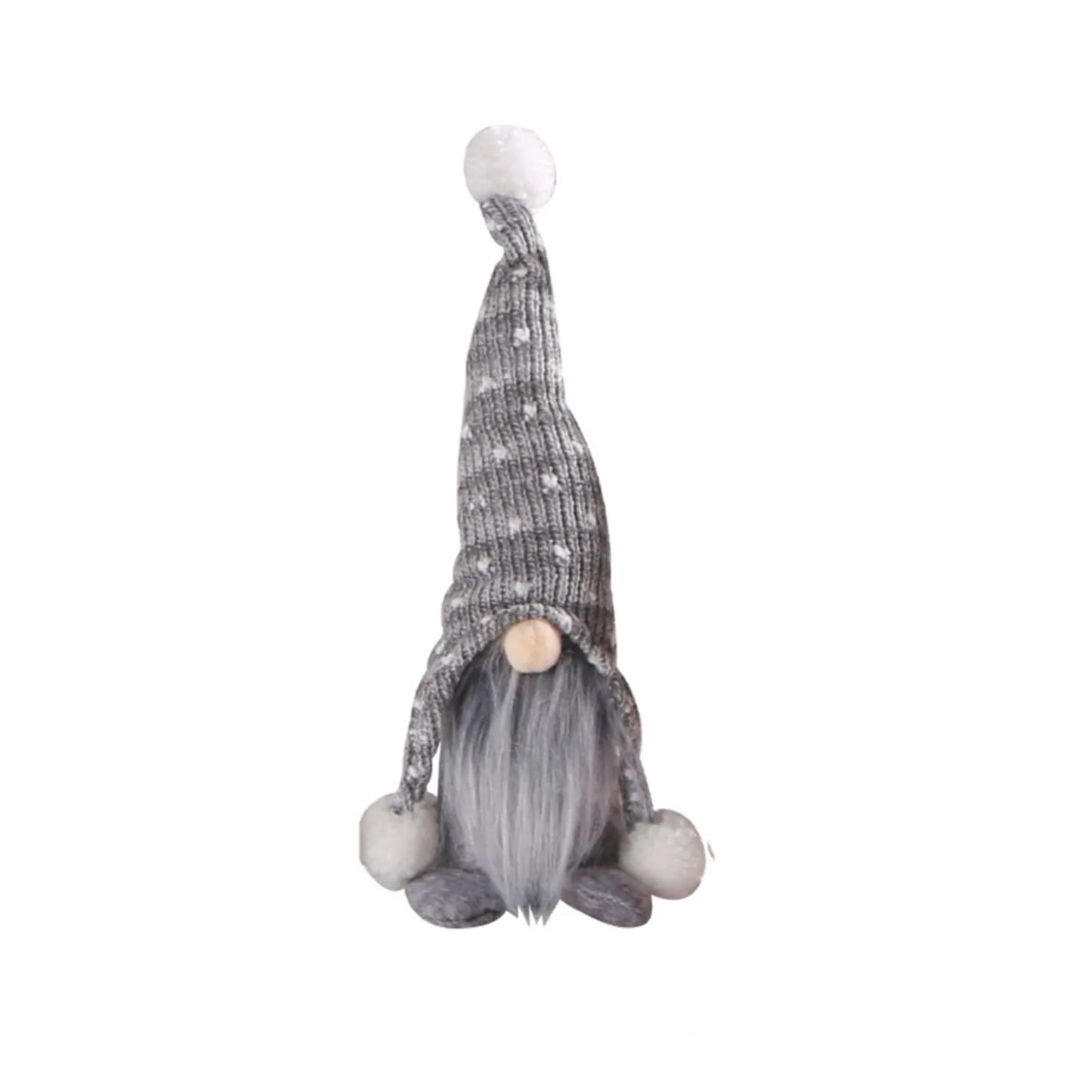 Christmas Ornaments Dwarf Doll Blue Faceless Doll Knitted Rudolph Gnome Christmas Decorations Standing Ornaments