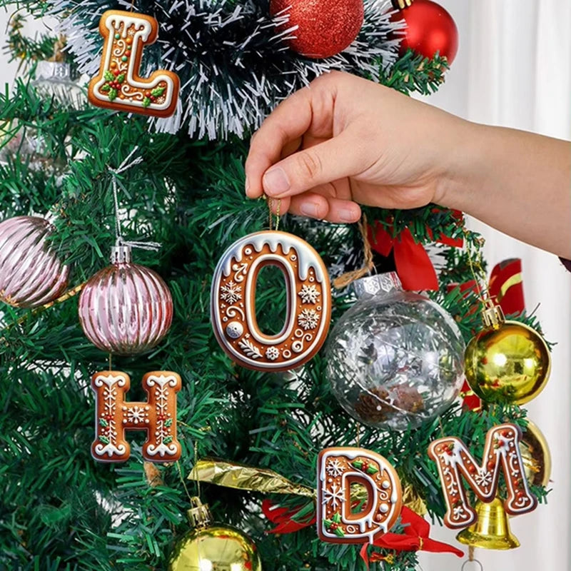 Christmas Ornaments DIY Decoration New Year Nativity Hanging Tree Holiday 26 Christmas Decoration Letters Navidad 2026 New
