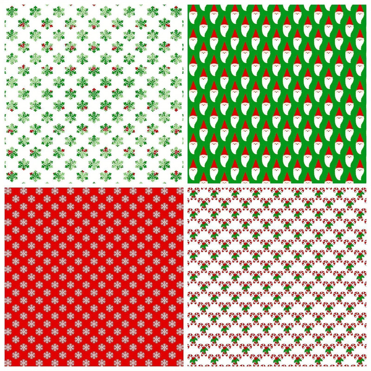 12 Sheet DIY Christmas Gift Wrapping Paper,Background Decorations Paper,DIY Photo Album,Scrapbook,Santa Claus Pattern Paper