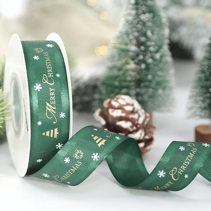 5m Christmas Decoration Christmas Tree Ribbon Pendant for Home Room Decor Gifts Packaging DIY New Year Decor Candy Box Ribbon