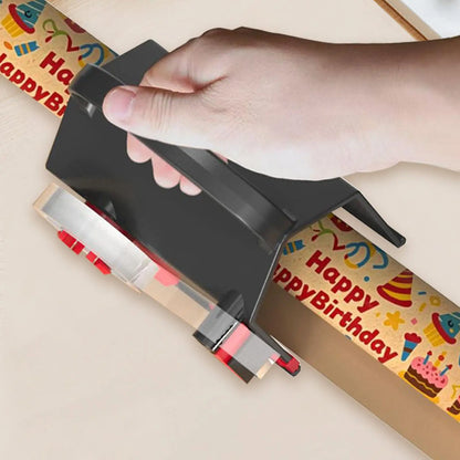 Paper Roll Cutter Roll Paper Cutter with Handle Christmas Wrapping Gadget for Student Teacher Sticker Wrapping Gadget