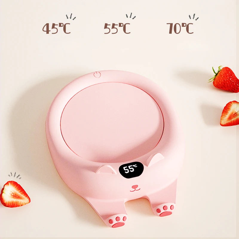 220V Cup Heater Coffee Mug Cup Mat Warmer Heating Pad for Home Office Milk Tea Coffee Heater Auto-off For Friends Gift