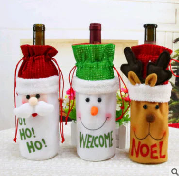 Christmas Wine Bottle Covers