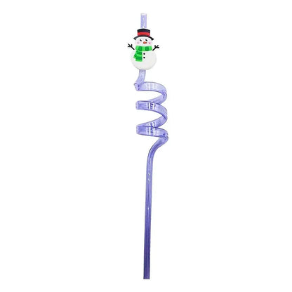 6-Piece Christmas Party Straw Set