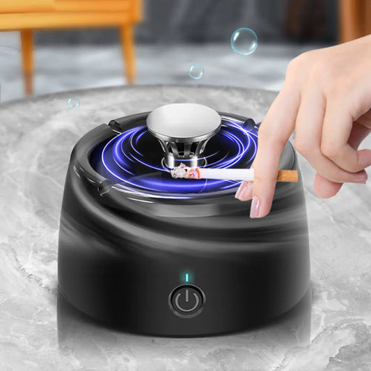 Multipurpose Ashtray with Air Purifier for Odor Removal