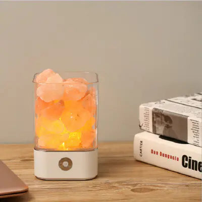 Creative Himalayan Salt Lamp with USB Night Light