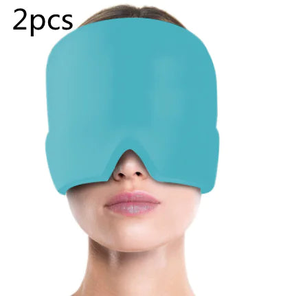 Ice Compress Headache Relief Eye Mask Hat