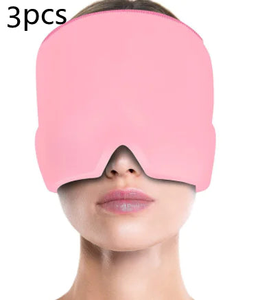 Ice Compress Headache Relief Eye Mask Hat
