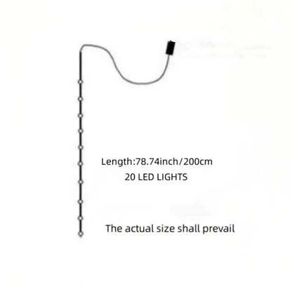 LED Grape Leaf String Lights for New Year Decor (2m)