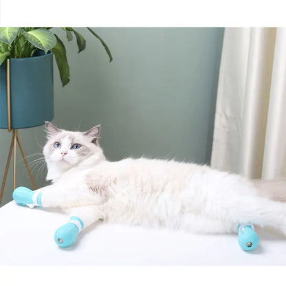 Adjustable Cat Paw Protector and Silicone Nail Cover