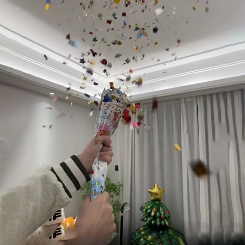 Inflatable Confetti Gun for Birthdays and New Year