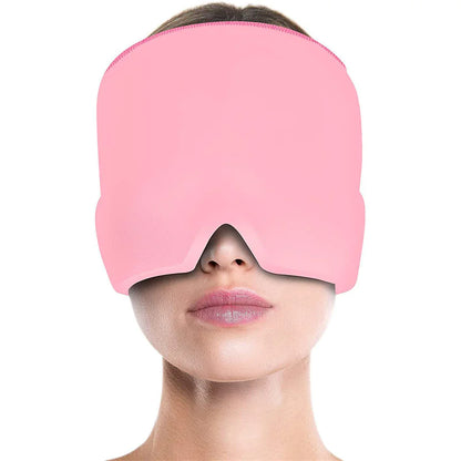 Ice Compress Headache Relief Eye Mask Hat