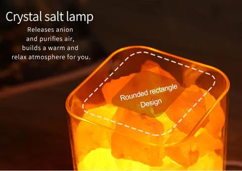 Creative Himalayan Salt Lamp with USB Night Light