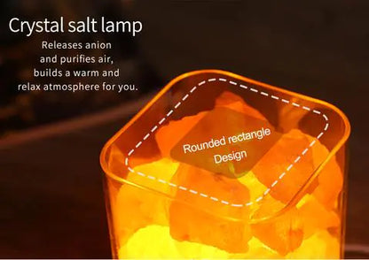 Creative Himalayan Salt Lamp with USB Night Light