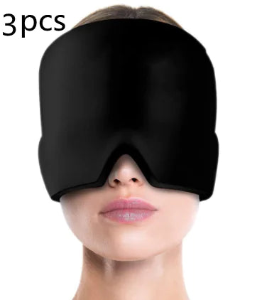 Ice Compress Headache Relief Eye Mask Hat