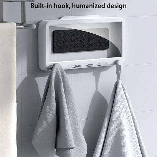 Waterproof Shower Phone Holder with Anti-Fog Touch Screen