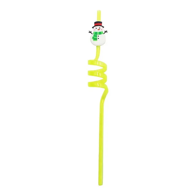 6-Piece Christmas Party Straw Set