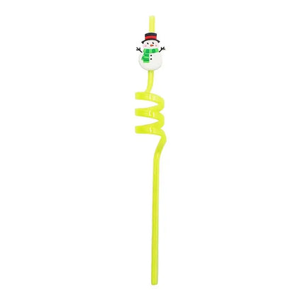 6-Piece Christmas Party Straw Set