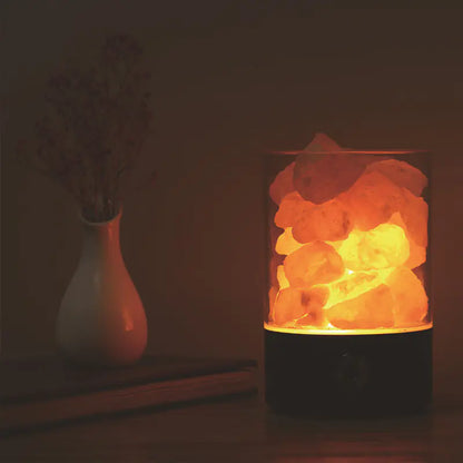 Creative Himalayan Salt Lamp with USB Night Light