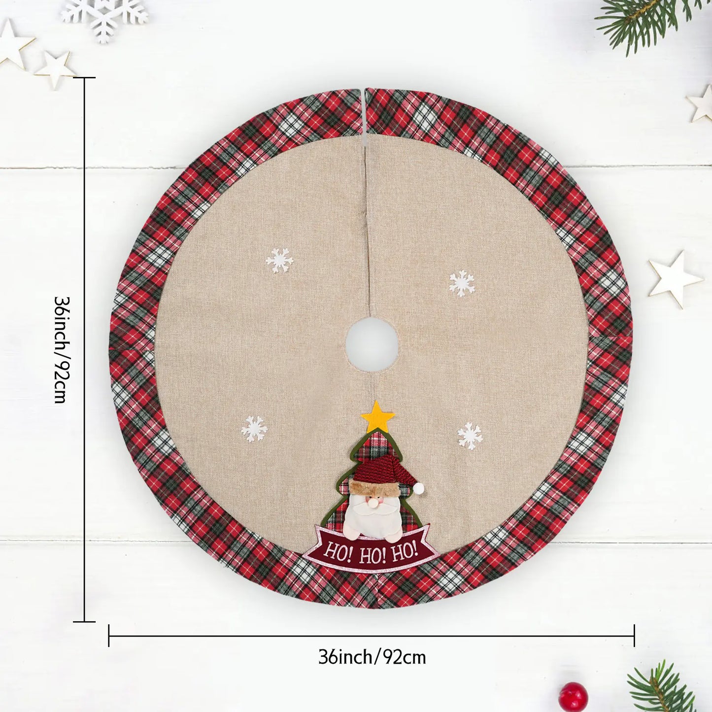2023 Amazon Burlap Christmas Tree Skirt Decoration